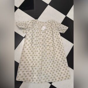 Bonpoint Cyliane smocked dress in organic cotton
